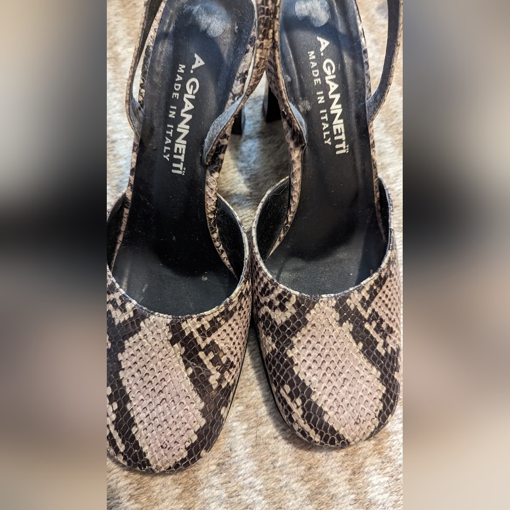 Italian Snakeskin pattern heels